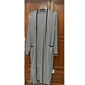 Lauren Ralph Lauren Women’s Longline Striped Cardigan – Size XL